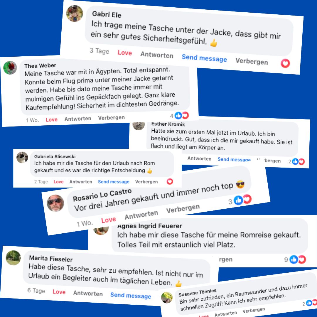 Anti Diestahl Umhängetasche