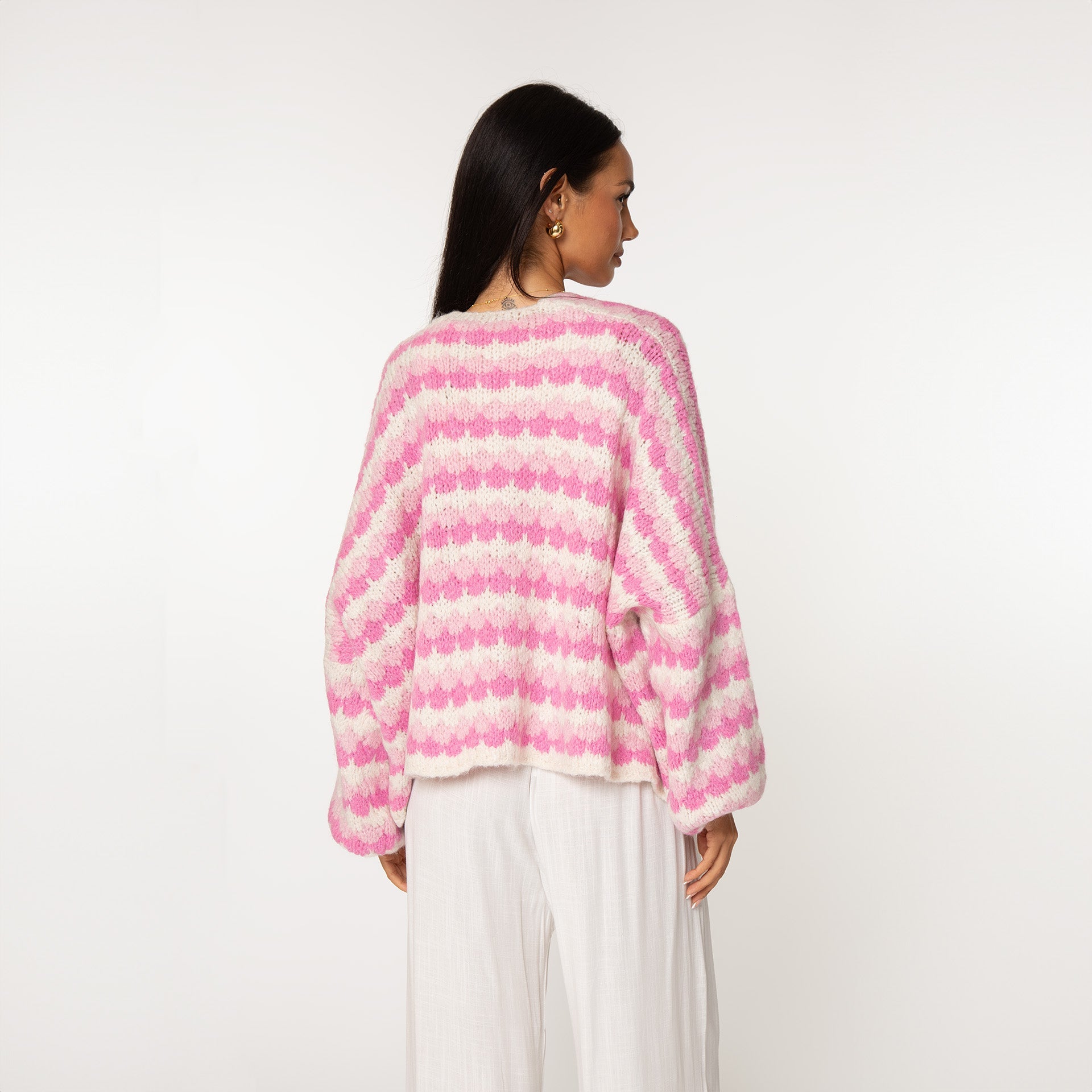 Cozy pastel oversized cardigan