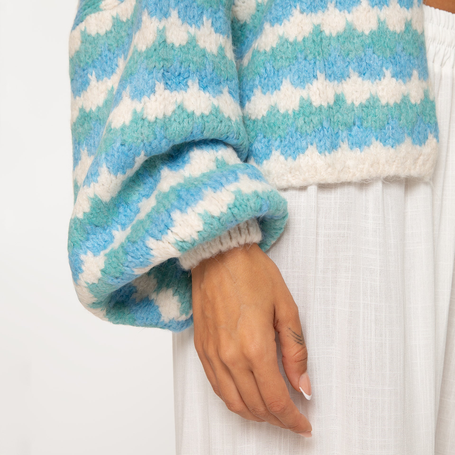 Cozy pastel oversized cardigan