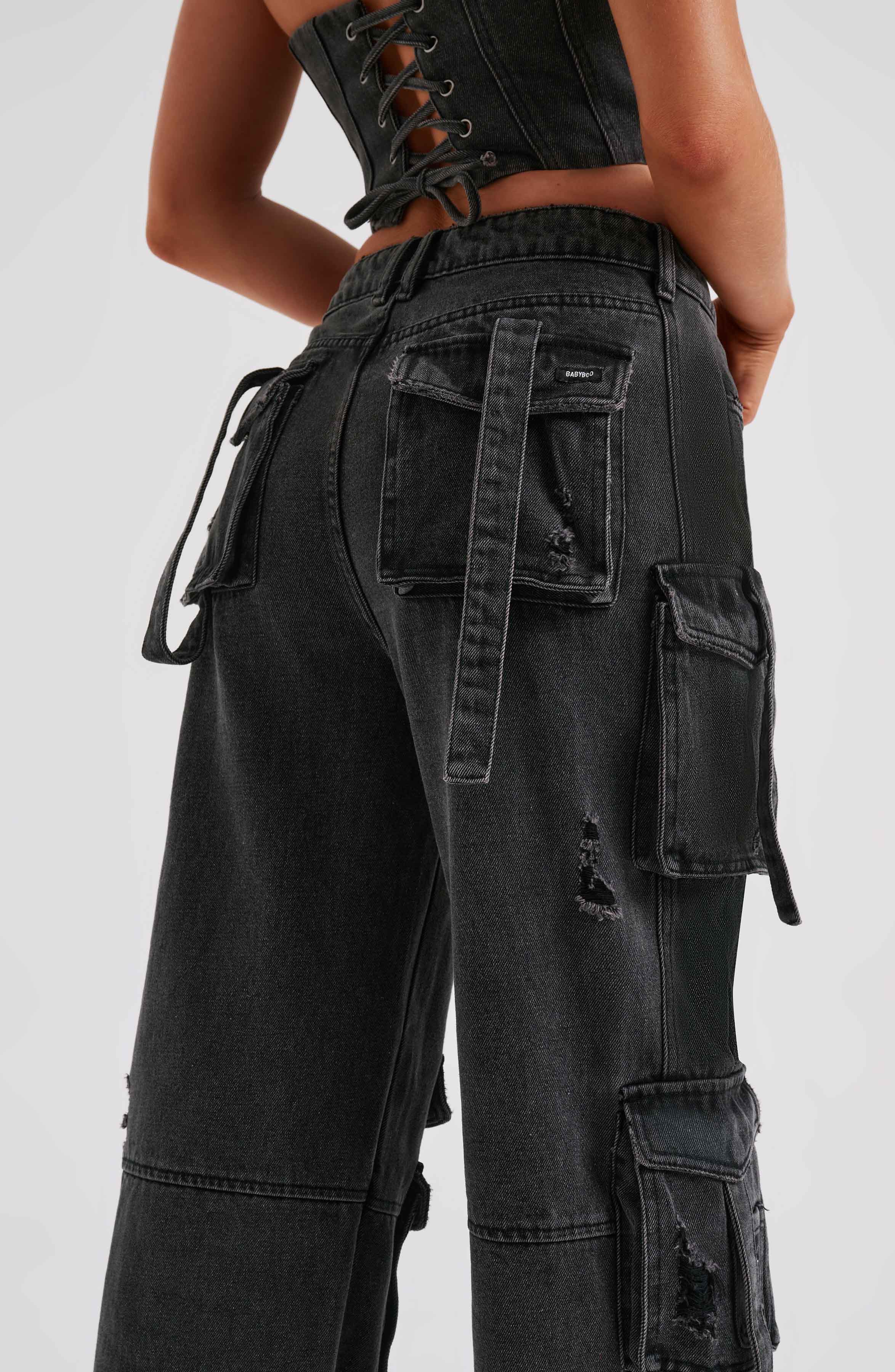 Brooklyn Cargo Pants - Black