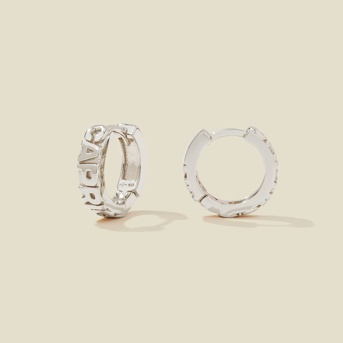 Capricorn Huggie Hoop Earrings