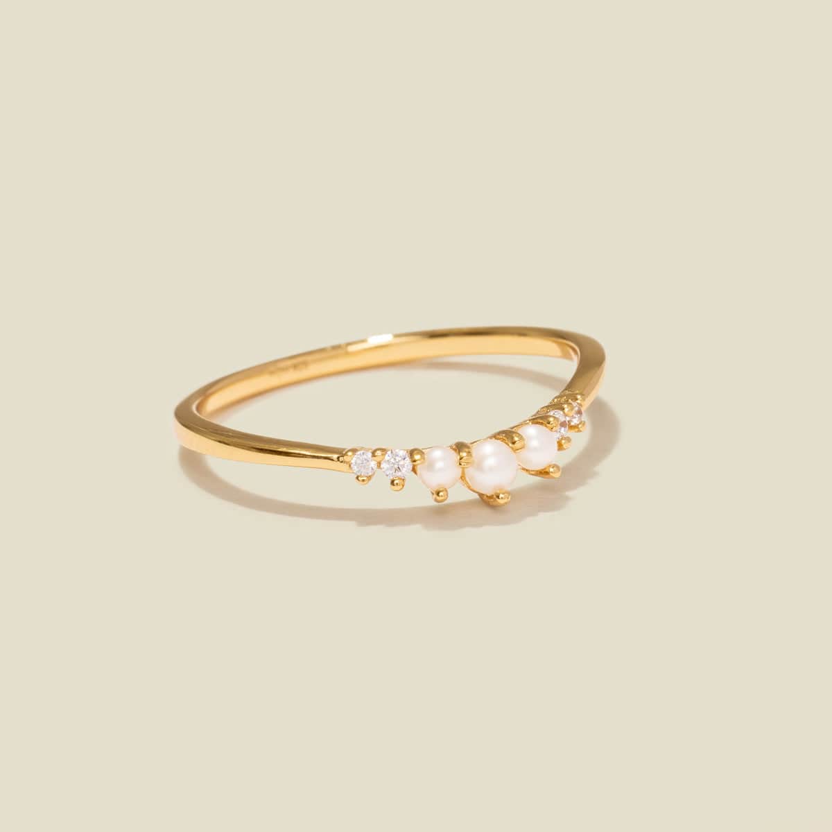 Pearl Crescent Ring