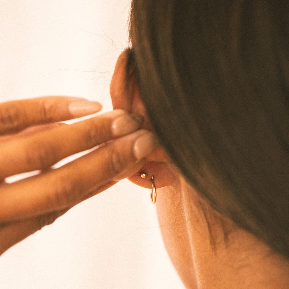 Cross stud earrings