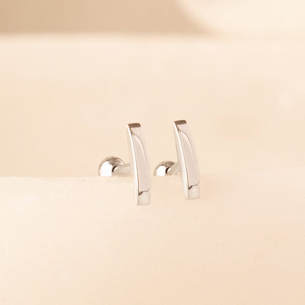 Curved Stud Earrings | Final Sale