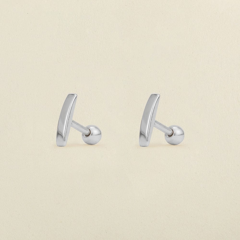 Curved Stud Earrings | Final Sale