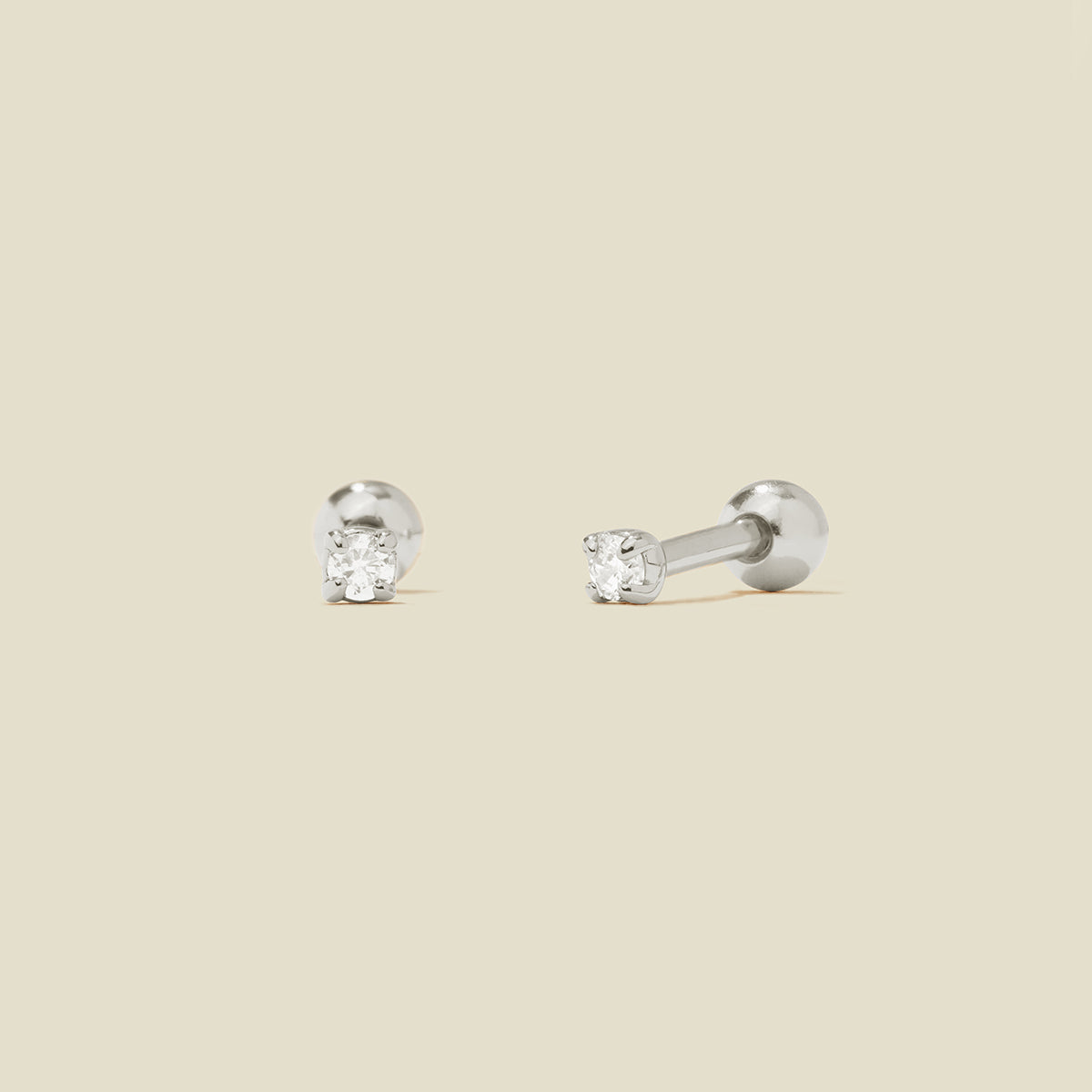 Small CZ claw stud earrings