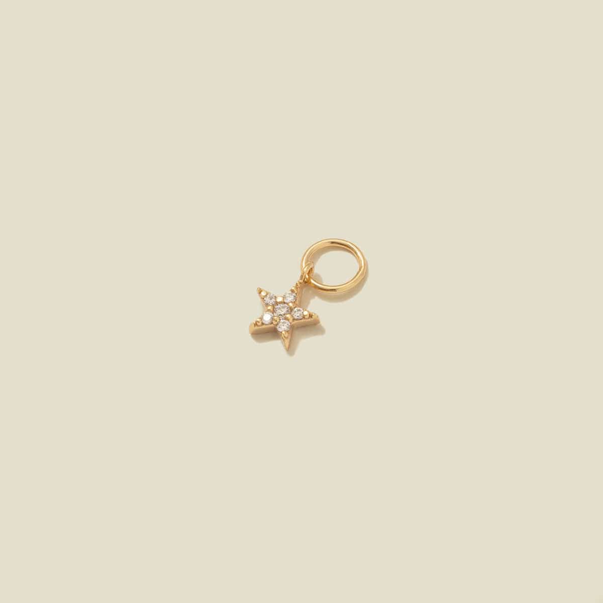 CZ Star Hoop Charm | Final Sale