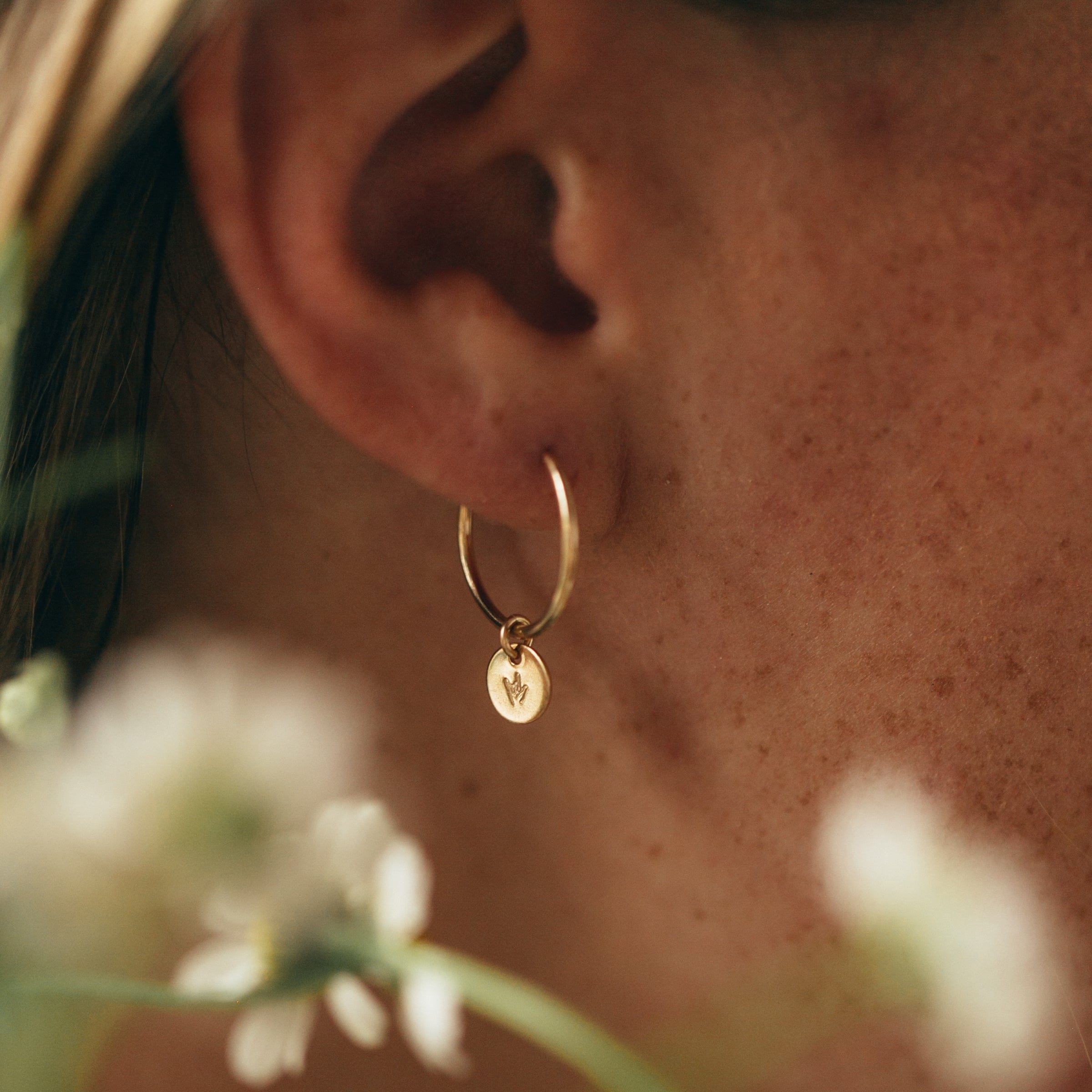 Evie hoop earrings