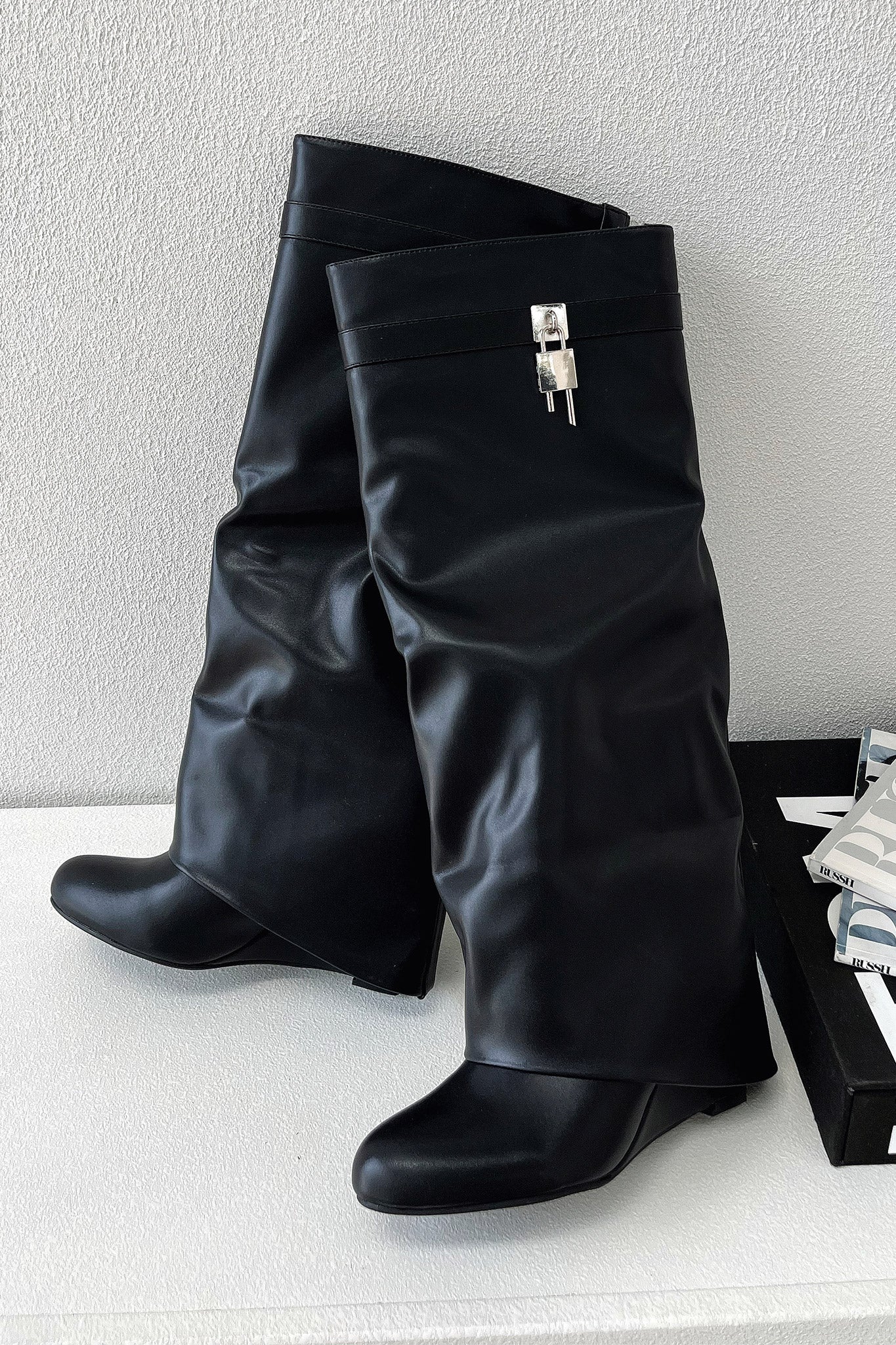 Bottes hauteur genou Hazal - Noir