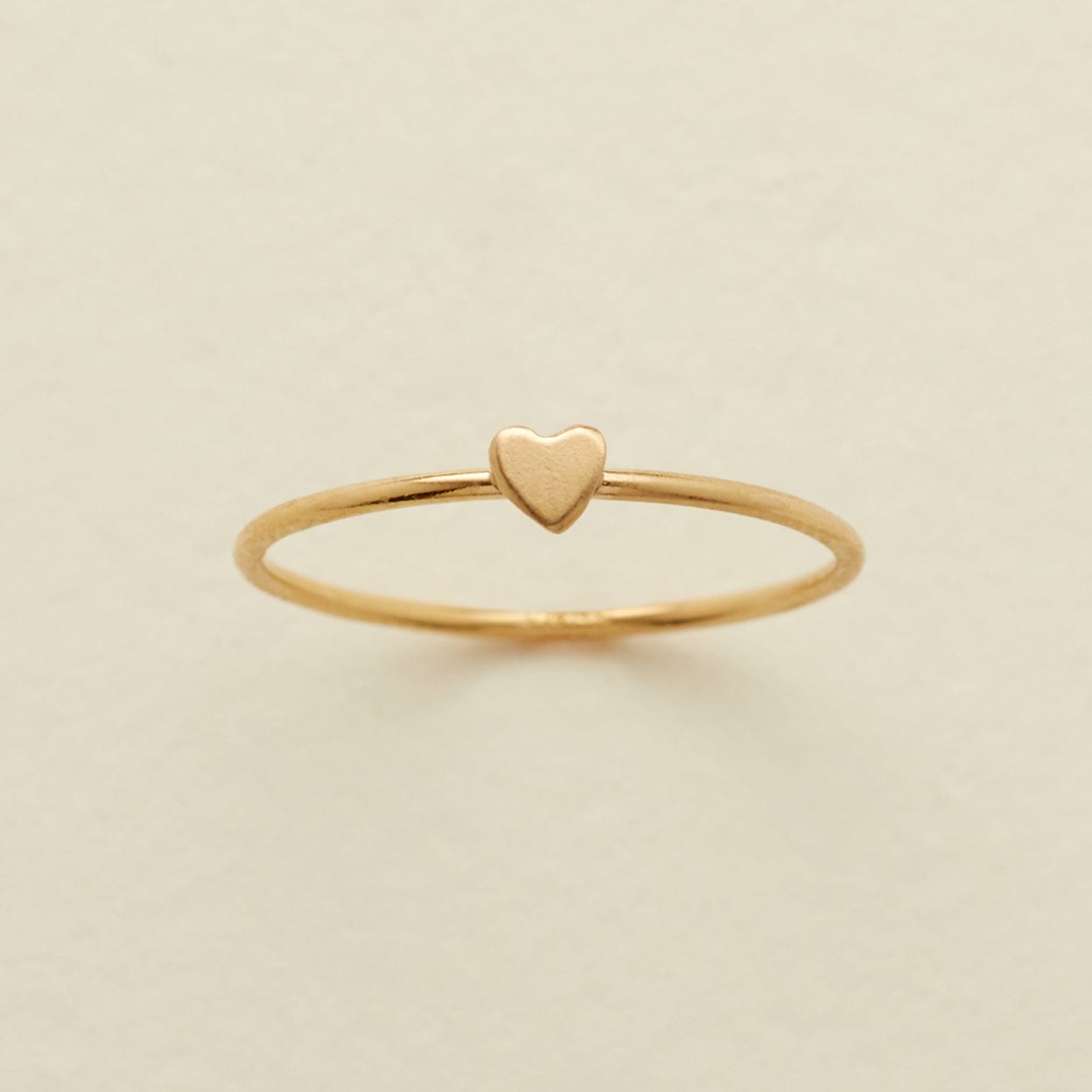 Heart stackable ring