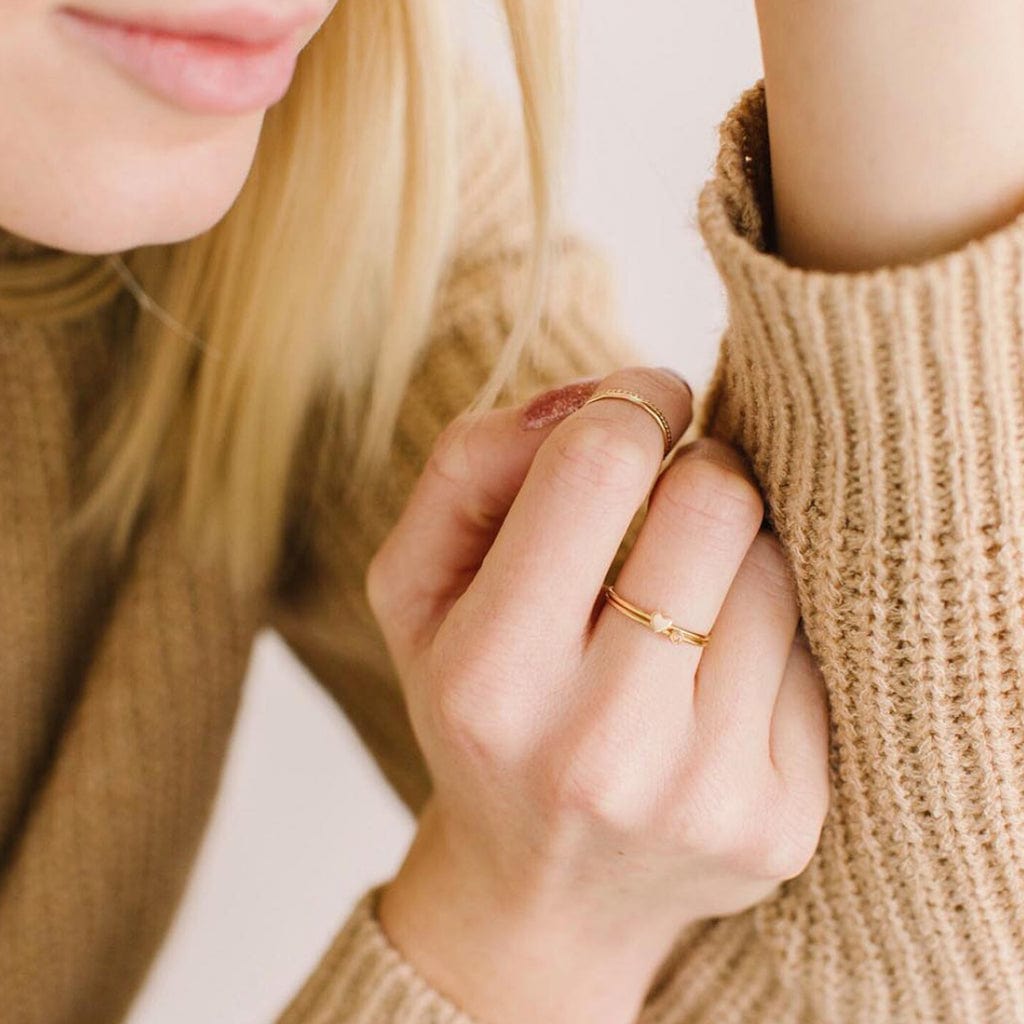 Heart stackable ring