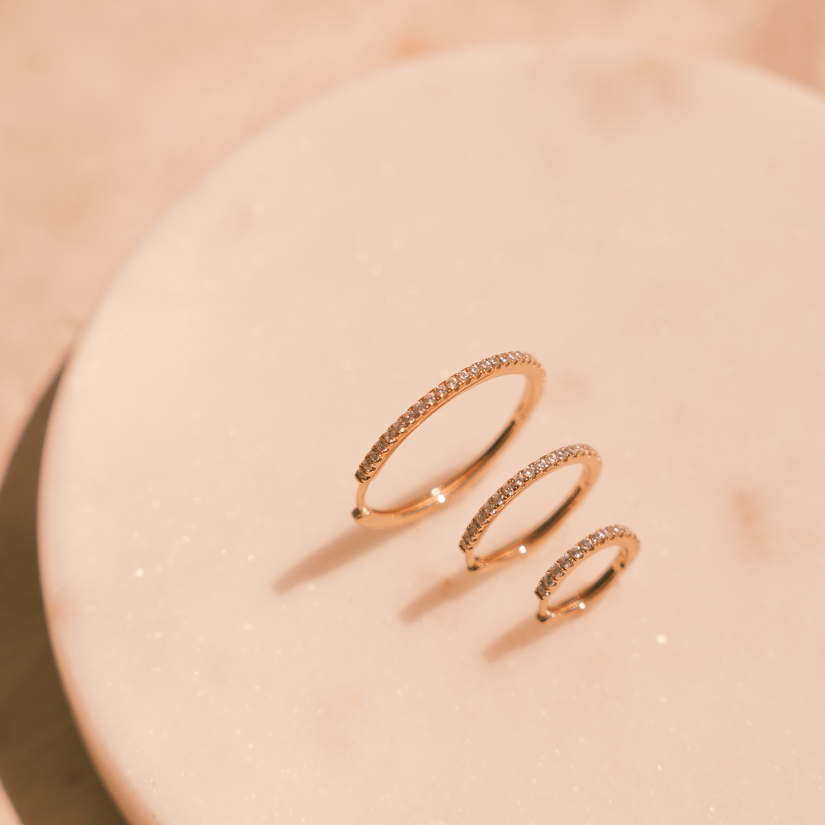 Luxury hoop earrings