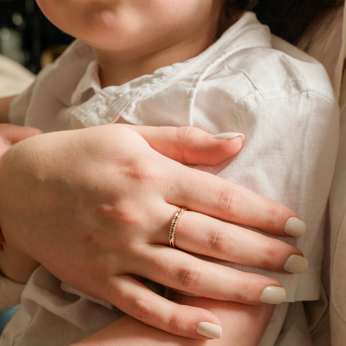 Morse Code Mom Ring