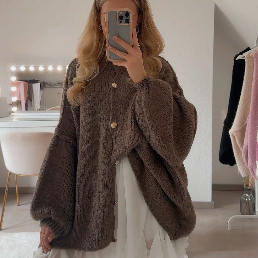 Cardigan oversize "CozyGlam"