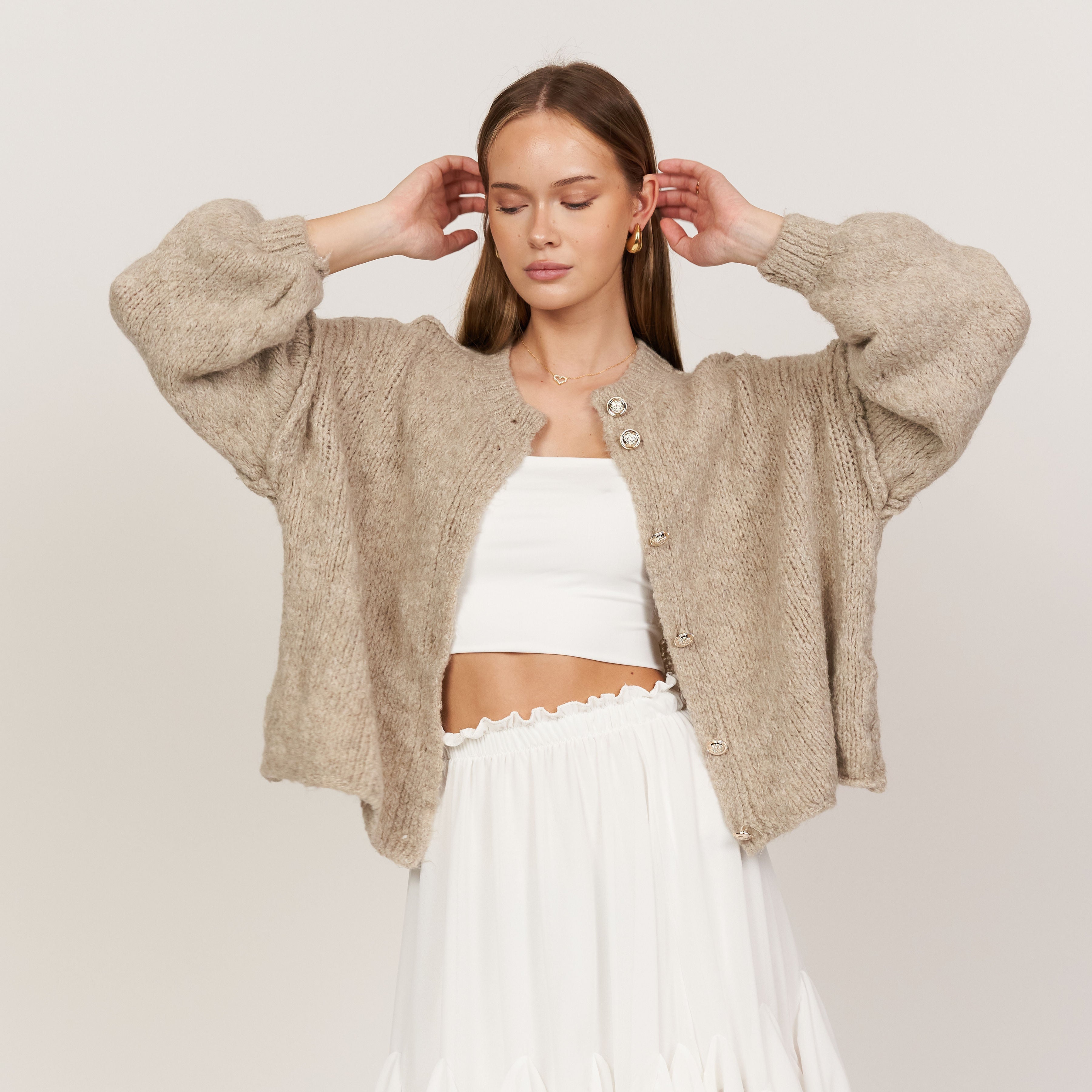 Cardigan court oversize "CozyGlam"