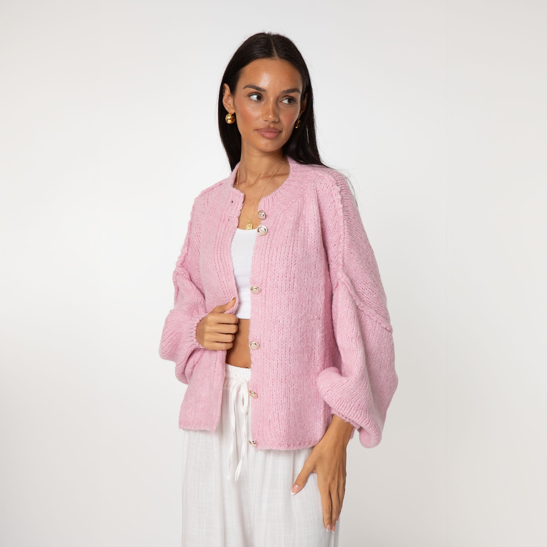 Cardigan court oversize "CozyGlam"