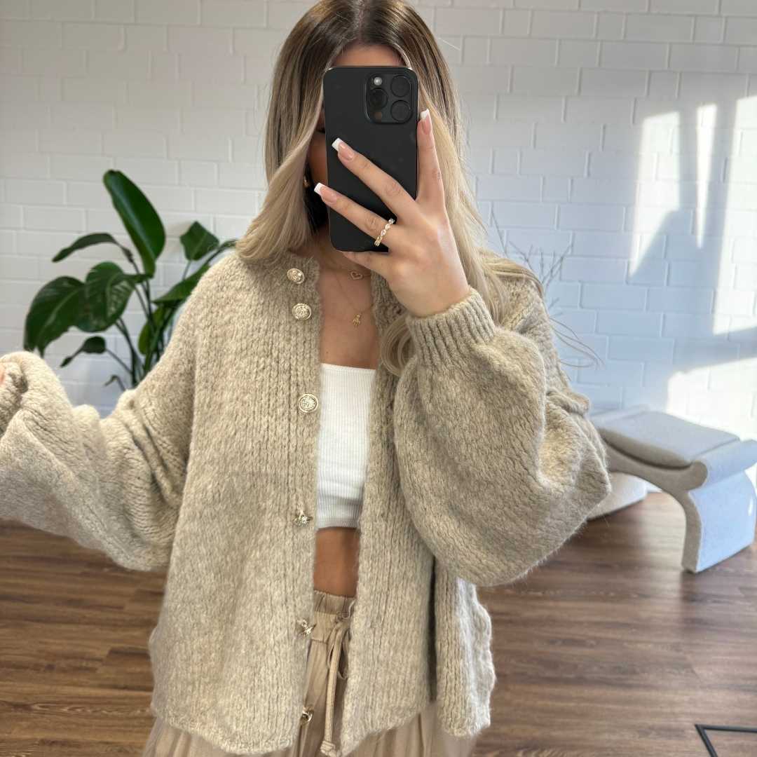 Cardigan court oversize "CozyGlam"