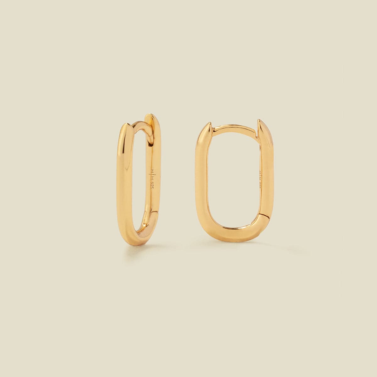 Paperclip hoop earrings