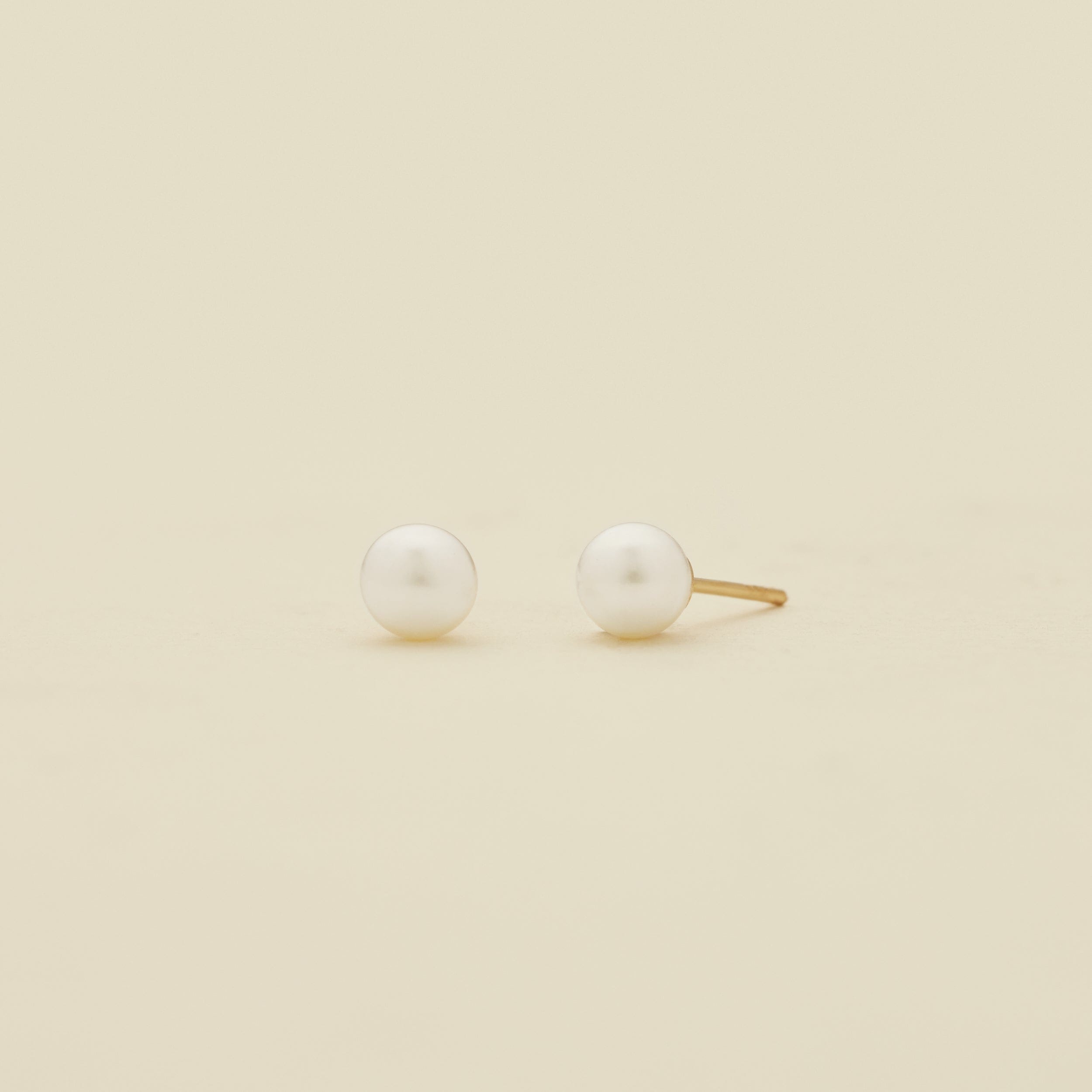 Pearl stud earrings