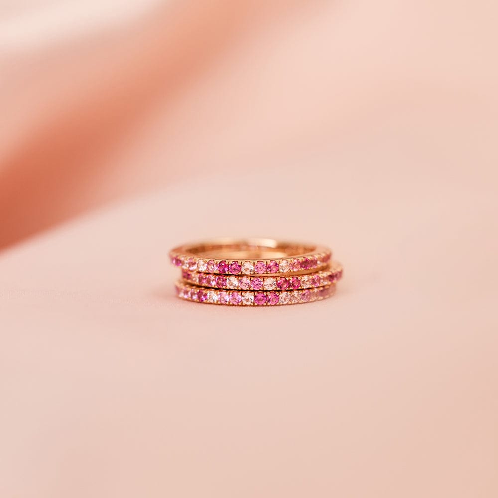 Pink Eternity Band Ring | Final Sale