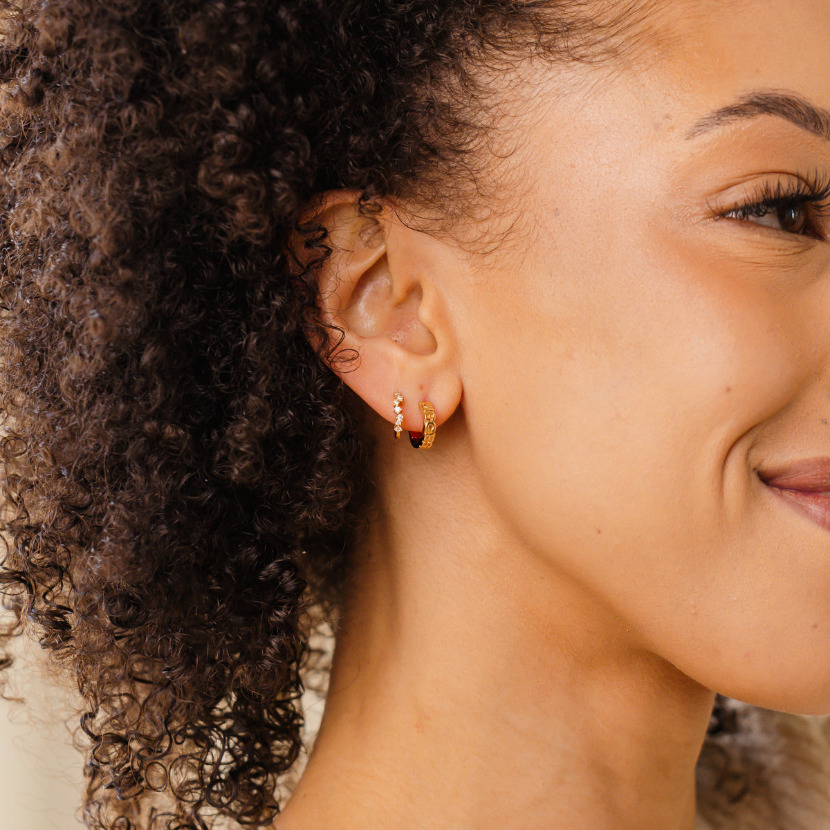 Huggie Fish Hoop Earrings