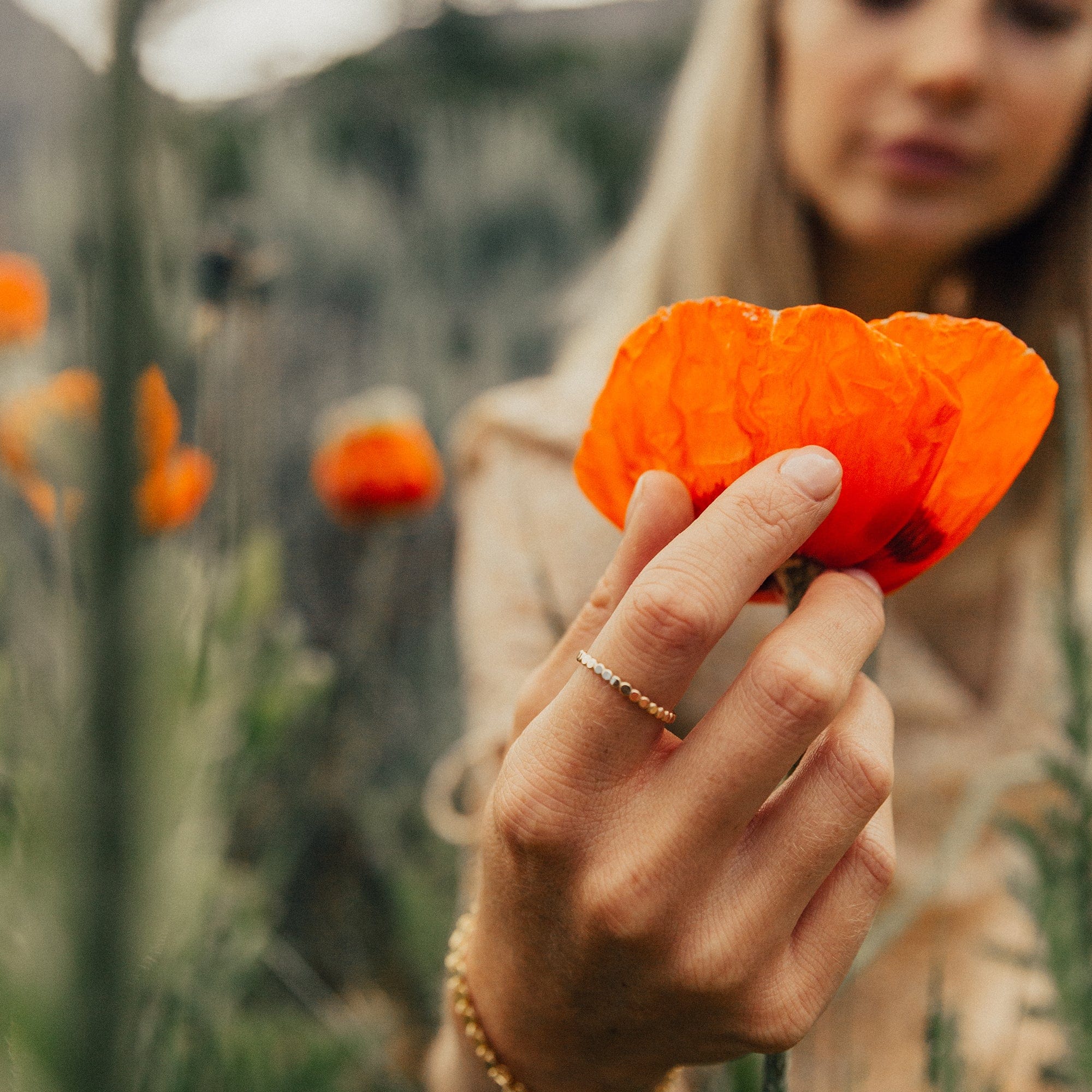 Bague Coquelicot