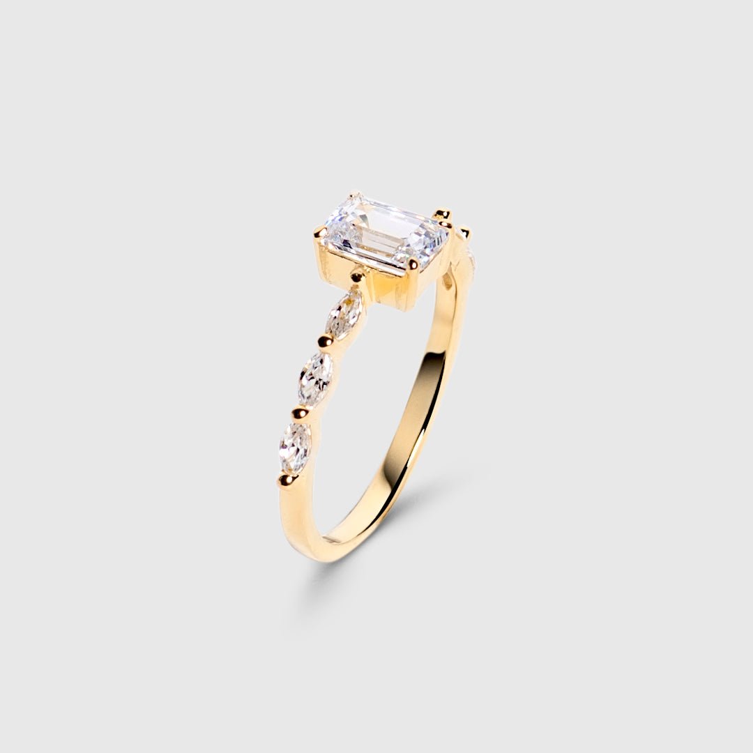 Seven Skies Baguette Ring