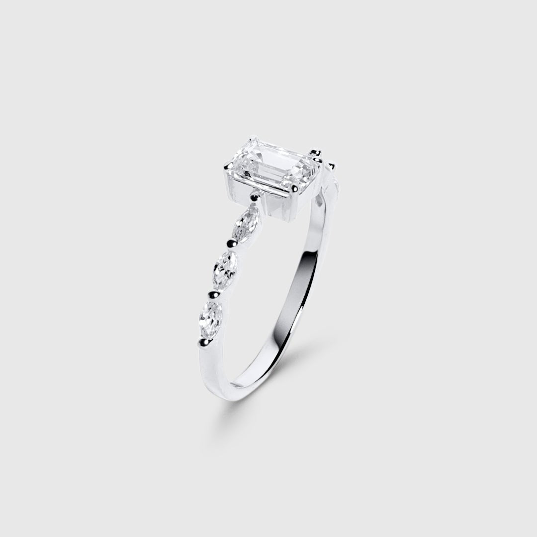 Seven Skies Baguette Ring