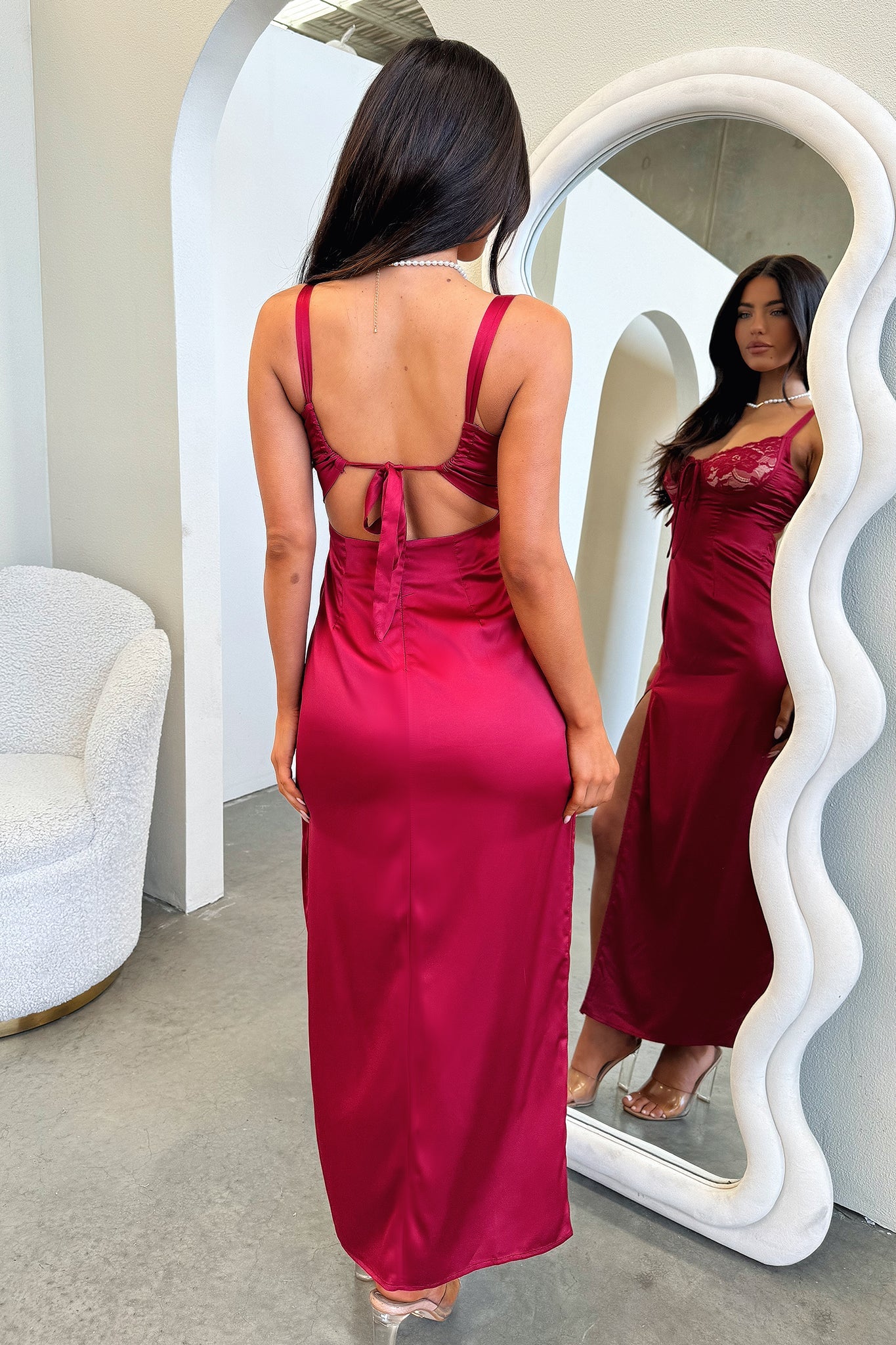 Robe longue Sorrento - Rouge