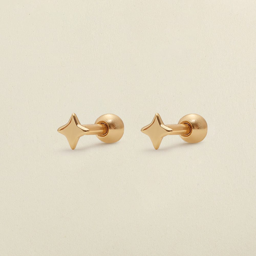 Star stud earrings