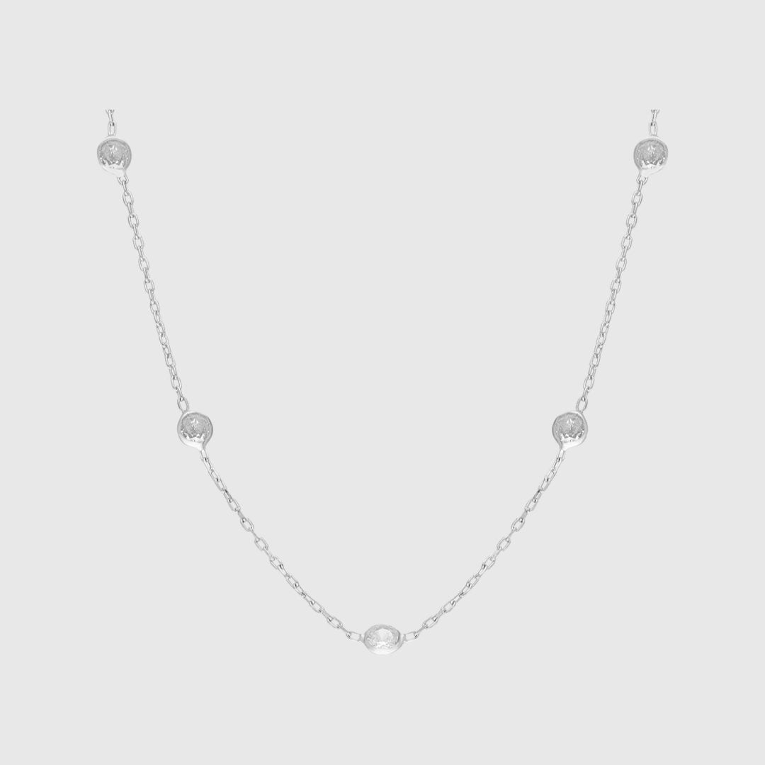 Collier zircon cubique